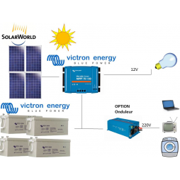 Kit solaire isolé 1000W-24V