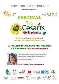 Brochure FESTIVAL CESARTS FETE LA PLANETE 2012